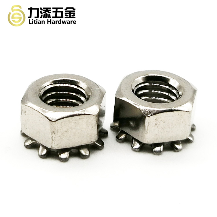 Standard Metal Self Locking Nut A2-70 A2-80 A4-70 A4-80 With Lock Washer