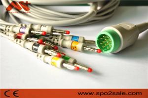 Quality MEDTRONI Compatible Direct Connect EKG Cable for Lifepak 11, Lifepak 12, Lifepak 15, Lifepak 20 wholesale
