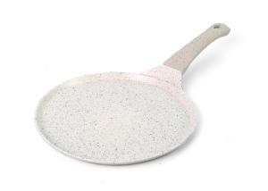 Quality White LFGB 26 CM 3MM Aluminium Frying Pan With Lid wholesale