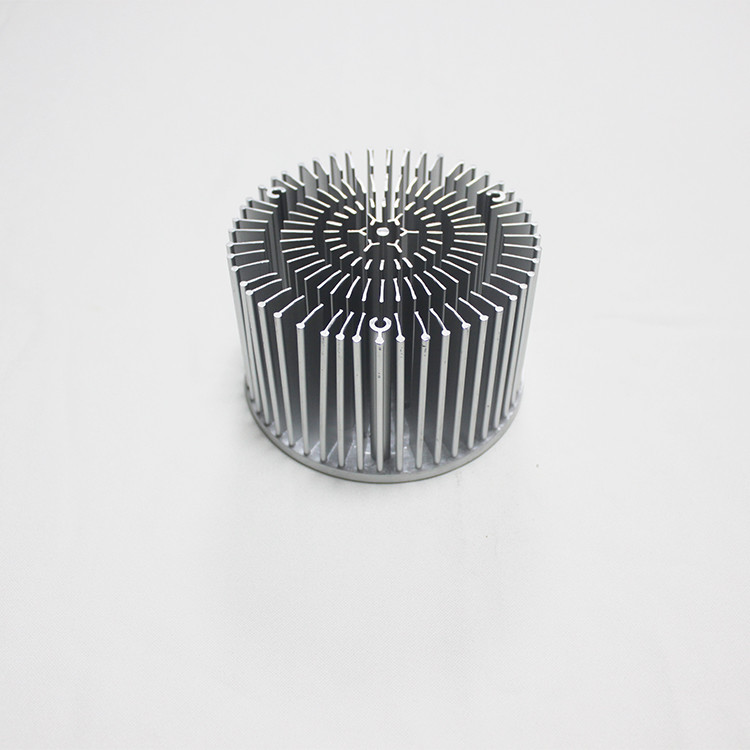 ODM Round Pin Fin Cold Forged Heat Sink For Electronic Equipment Clear Anodizing