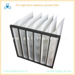 F6 Rigid Pocket Air Filter 24x24x24 inch Synethic filber For Gas Turbines