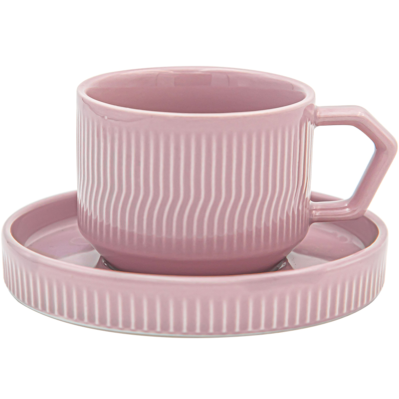 Custom Printed Porcelain Tea Cup And Saucer Set Perfect Gift For Coffee Enthusiasts