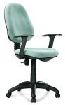 Workstation Cloth Covered Office Chairs , Fabric Desk Chair With Wheels
