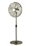 16" Oscillating Retro Standing Floor Fan On Pedestal Vintage Metal 45W