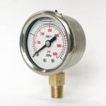 40mm 4 MPa 600 psi Radial Mounting Stainless Steel Pressure Gauge Liquid