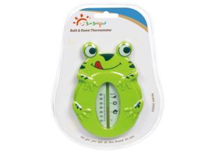 Quality Frog Shaped Green ABS Baby Bath And Room Thermometer wholesale