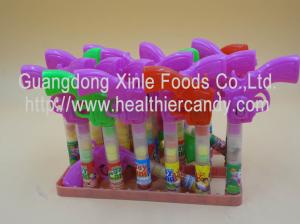 Quality Multi Color Gun Toy Candies / Tablet Candy With Sugar Particle Texture wholesale