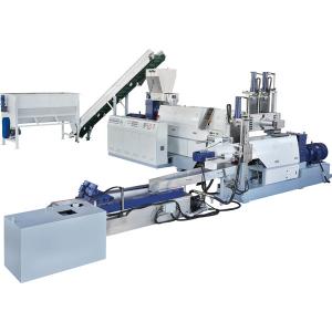 Quality Vacuum Plastic Recycling Equipment Double Stage Plastic Pelletizing System PLC Control wholesale