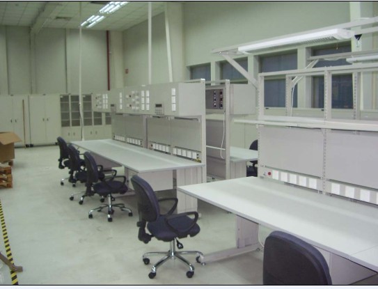 Lighting steel working Esd industrial worktable workbench
