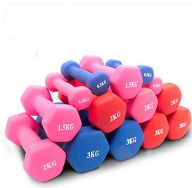 Quality Fitness Exercises Hand Weight Hex Neoprene Dumbbell For Women wholesale