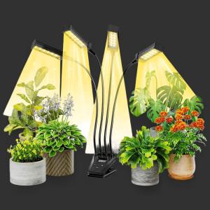 Quality 4 Head Desktop Led Grow Light Foldable 18w Clip On Grow Lights For Indoor Plants wholesale