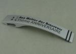 Bottle Opener Logo Key Chain Zinc Alloy With Black Laser Enraved