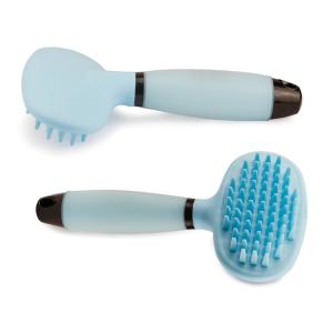 Quality Bathing Grooming Silicone Pet Supplies Brush Comb Custom Color With Soft Massage Pins wholesale