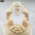2023 Good quality Elegant African Beads Jewelry Sets Senegal/ghana Wedding