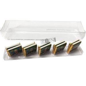 Quality Thermoformed PET Chocolate Plastic Packaging Transparent With 5 Compartments wholesale