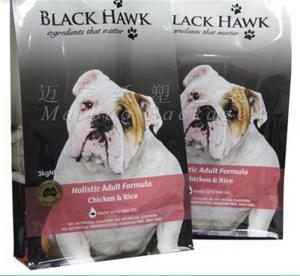 Quality Pet Food Packaging Flat Bottom Pouch Bag , Custom Printed Resealable Food Bags wholesale
