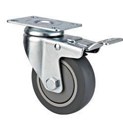 Quality 04-Medium duty caster Plate Locking TPR caster wheel wholesale