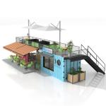 Galvanized Steel Square Tubes Custom 1 Bedroom Prefabricated Steel Container