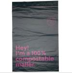 Waterproof PLA Compostable Shipping Bags , Nontoxic Self Adhesive Mail Bags
