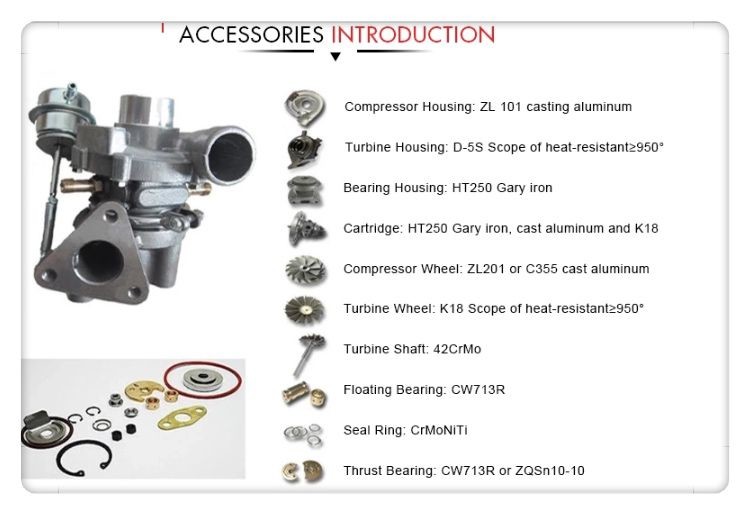 Isuzu 4BD1T Diesel Engine Turbocharger 8944183200 8-94418-320-0