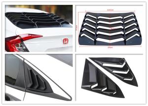 Quality Sport Style Rear And Side Car Window Shutters For Honda Civic 2016 2018 Factories wholesale