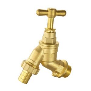 Quality Hexagonal Cap Water Media Brass Ball Bibcock PN16 ANSI Standard wholesale