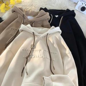 Quality Custom Cotton Tracksuit High Quality Puff Printing Men Manufacturers Heavyweight Essentials Embossed Hoodie Sweatshirt wholesale