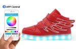 Fashional App Controlled LED Shoes High Top Light Up Sneakers For Adults