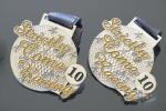 3D Earth Glitter Color Custom Silver Sports Medal , Bespoke Metal Running