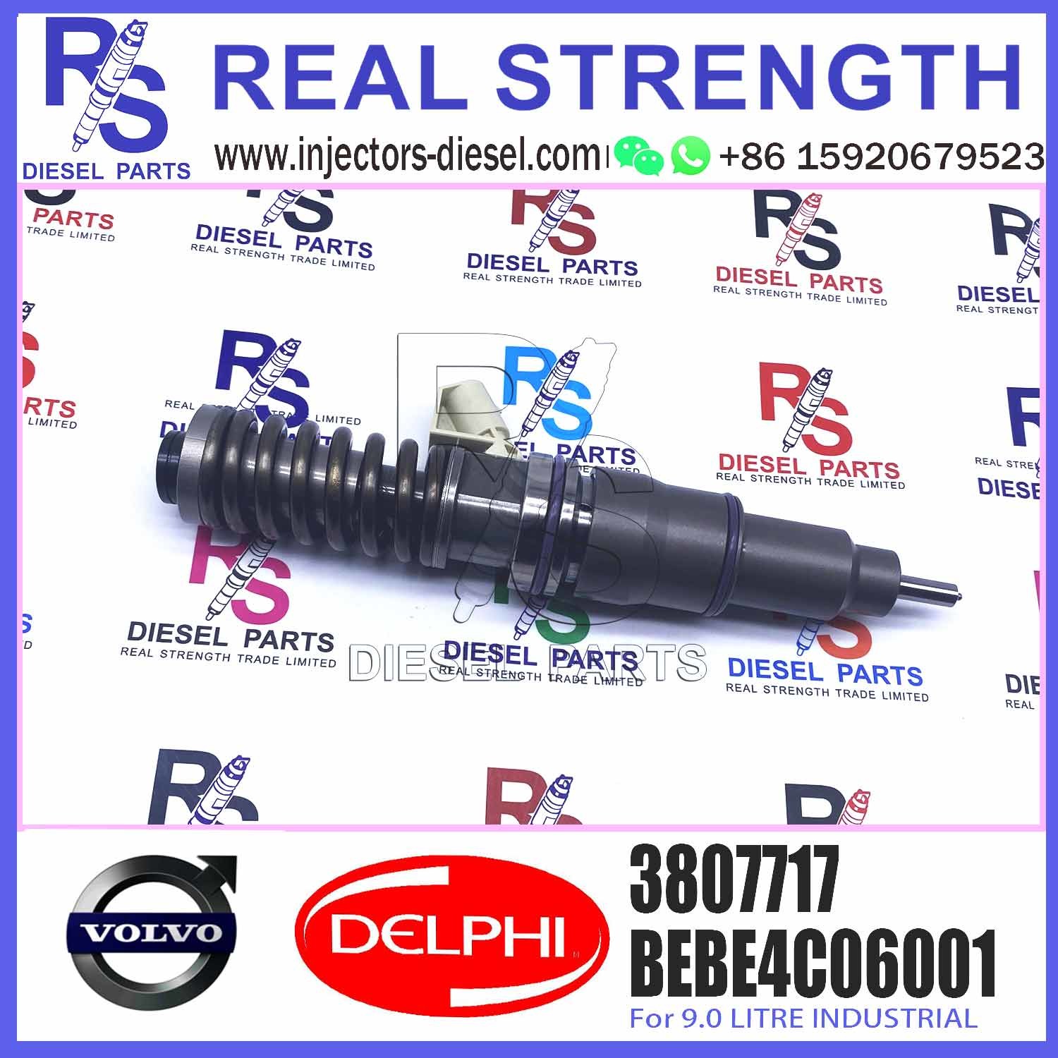 High quality automotive parts fuel injector diesel injector 3807717 for Excavator