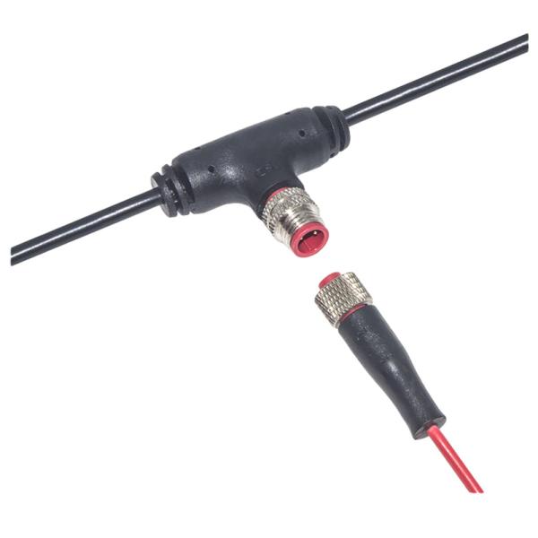 Male To Female Waterproof Electrical Cord , M16 Waterproof Cables With 100cm