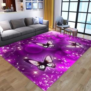 Quality 3D Printed Flower Dragonfly Living Room, Bedroom Living Room Floor Carpets wholesale