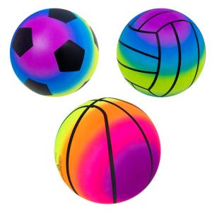 Quality Sport Design Rainbow Inflatable Playground Ball Odorless Antiburst wholesale