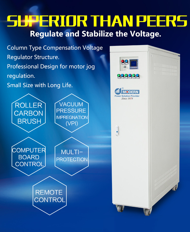 Overvoltage Overcurrent Protection Ac Automatic Voltage Regulator TSGZ Three Single Phase
