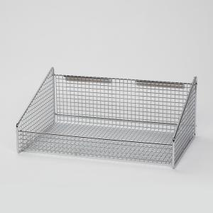Quality Stainless Steel Chrome Plate Stackable Wall Wire Baskets Storage , Small Wire Containers wholesale