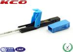 SC Field Assembly Optical Connector Single Mode Pre Polished Blue Color