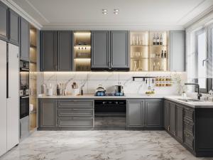 Quality China Manufacturer Modern Wooden Kitchen Cabinet Carcase Designs Custom wholesale