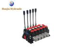 Sectional Valves 100 Lpm 5 Spool Hydraulic Valve Max Pressure 350 Bar For