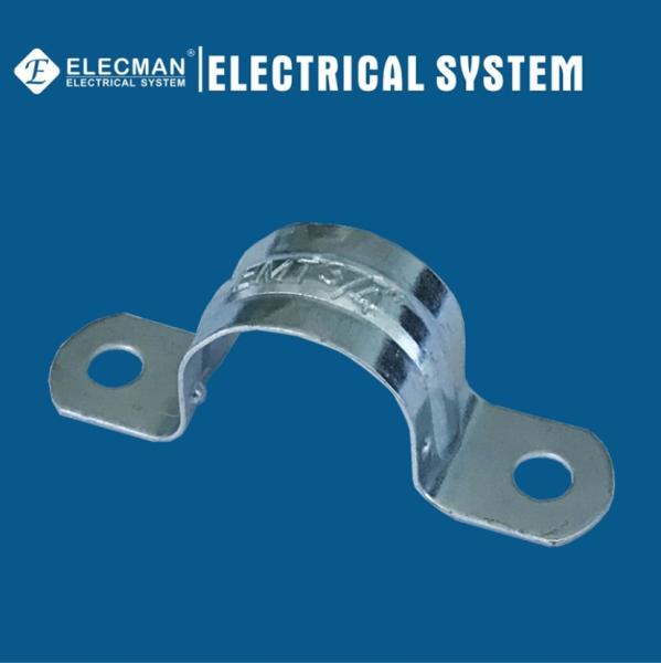 Galvanized Steel EMT Conduit Accessories 2 Inch Conduit Fittings Strap Two Holes