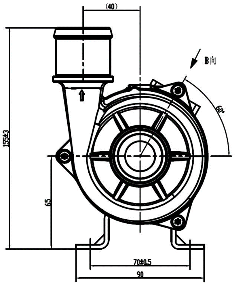 24VDC Car EWP Coolant Pump For Electronic Vehical Hybrid Bus PHEV Cooling System.