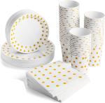 Party Supplies Upscale Polka Dot Disposable Dishware