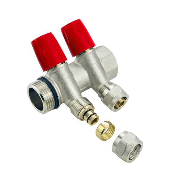 Brass Plumbing Heating Manifold Collecteur En Laiton Plomberie 3 Way 4 Way Male