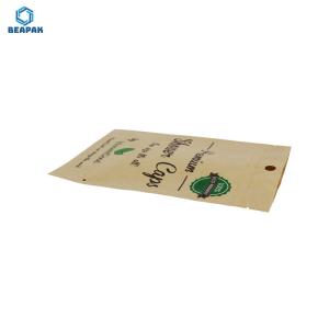 Quality Flexo Printing Kraft Stand Up Biodegradable Coffee Bags wholesale
