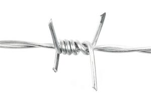 Quality Securiy 50kg / Coil Galvanized Steel Fence Barbed Wire 1.6mm wholesale