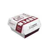 Wholesale custom logo size food grade kraft paper burger packaging box