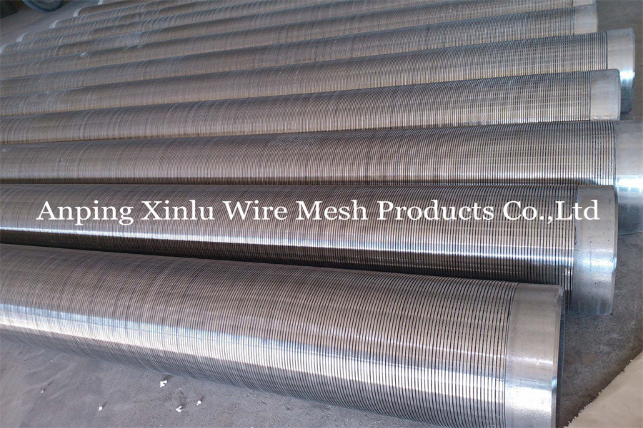 Full Welded 219.1mm SS316 V Wire Screen Pipe For Gas Filtration