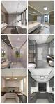 Contemporary Design Style Lower Calacatta White Engineered Stone Slab For Hotel