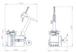 Tilt back used tire changer machine for sale