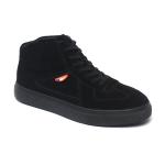 Breathable Rubber Outsole Black Lace Up Casual Shoes