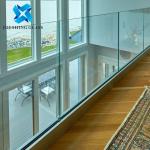 12mm Ultra Clear Frameless Tempered Glass Railing For Stairs
